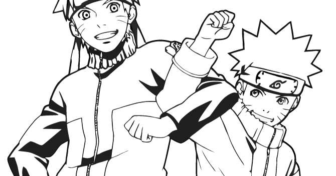 Detail Gambar Mewarnai Naruto Dan Sasuke Nomer 4