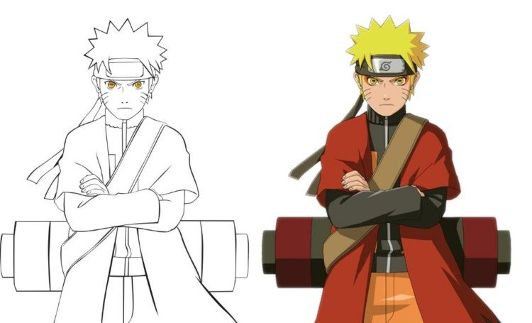 Detail Gambar Mewarnai Naruto Kyubi Nomer 49