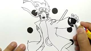 Detail Gambar Mewarnai Naruto Kyubi Nomer 9