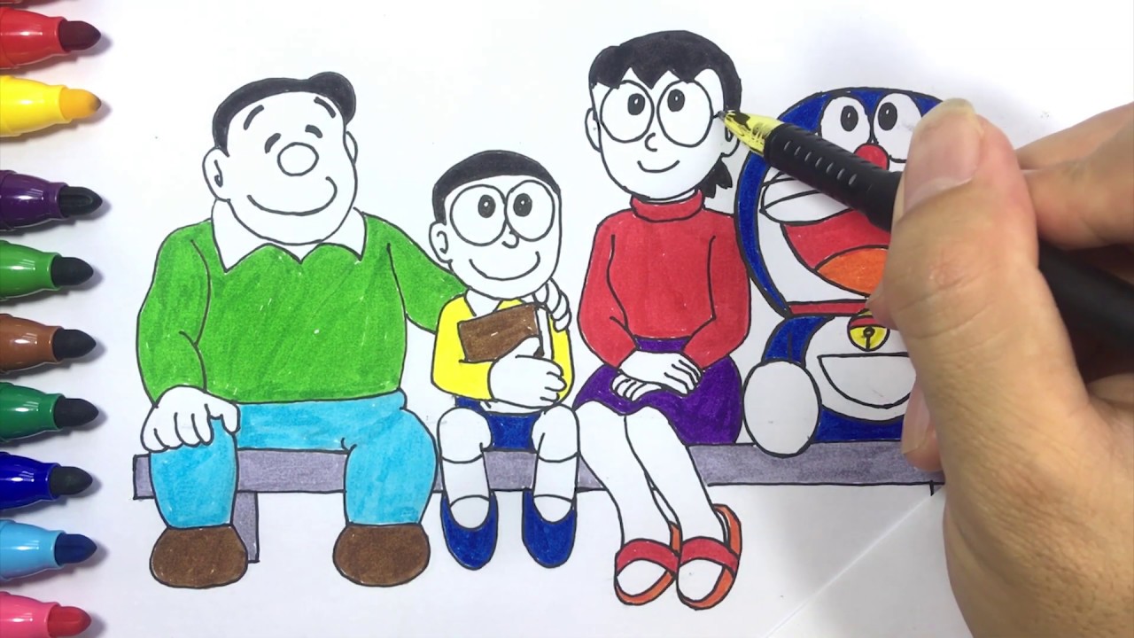 Detail Gambar Mewarnai Nobita Nomer 25