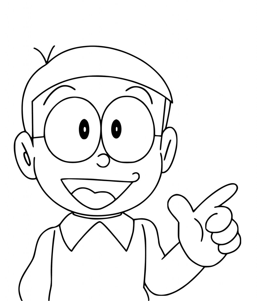 Detail Gambar Mewarnai Nobita Nomer 5