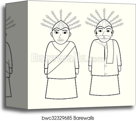 Detail Gambar Mewarnai Ondel Ondel Betawi Nomer 37