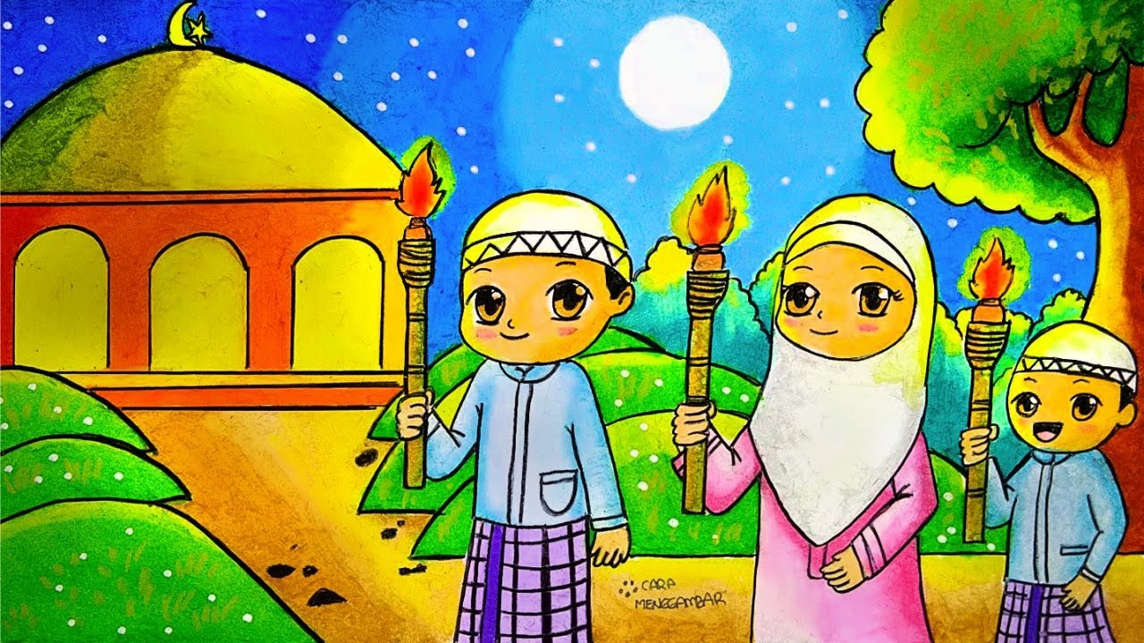 Detail Gambar Mewarnai Orang Muslim Nomer 7