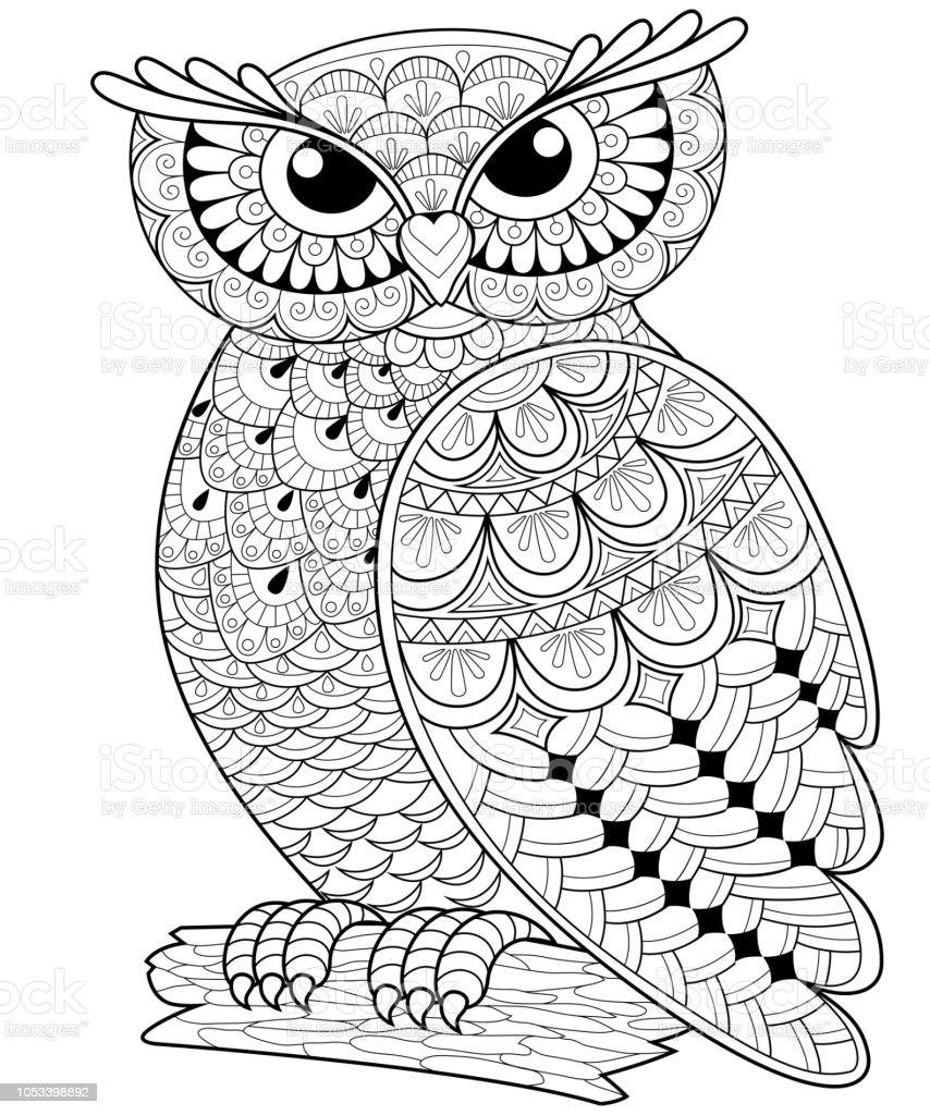 Detail Gambar Mewarnai Owl Koleksi Nomer 6