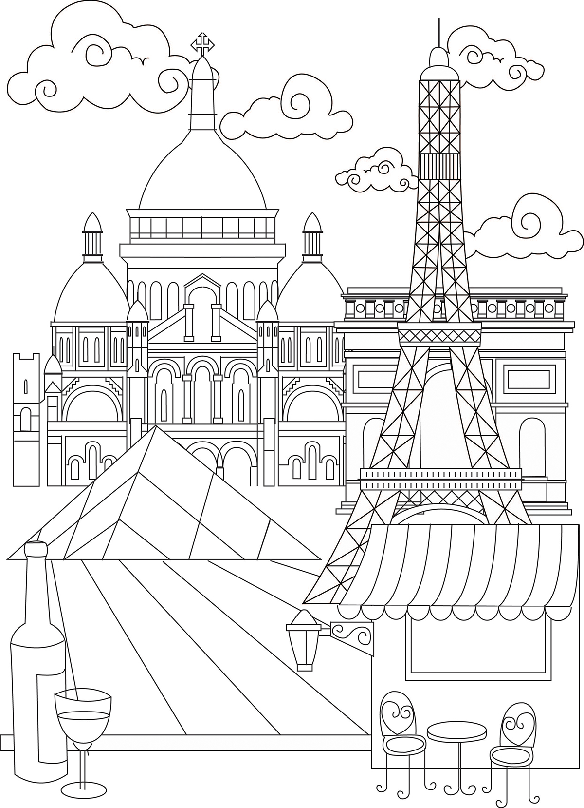 Detail Gambar Mewarnai Paris Nomer 19