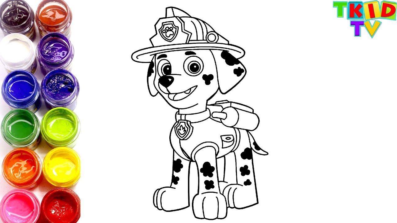 Detail Gambar Mewarnai Paw Patrol Nomer 11