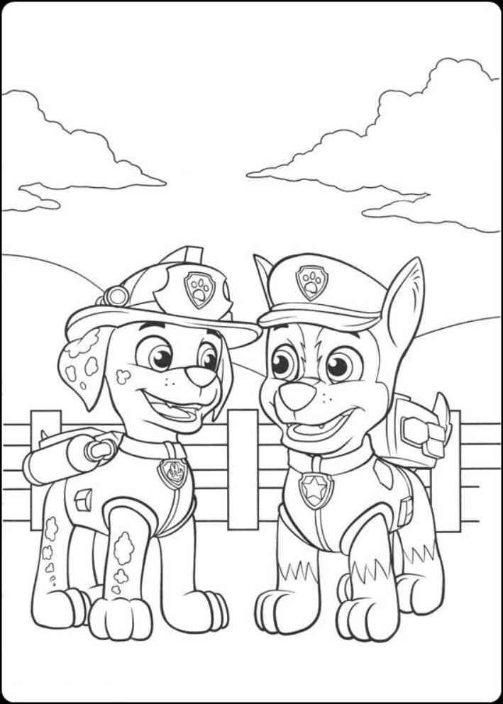 Detail Gambar Mewarnai Paw Patrol Nomer 24