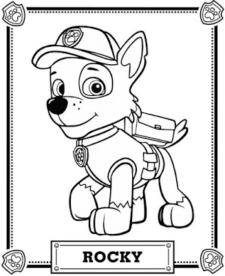 Detail Gambar Mewarnai Paw Patrol Nomer 4