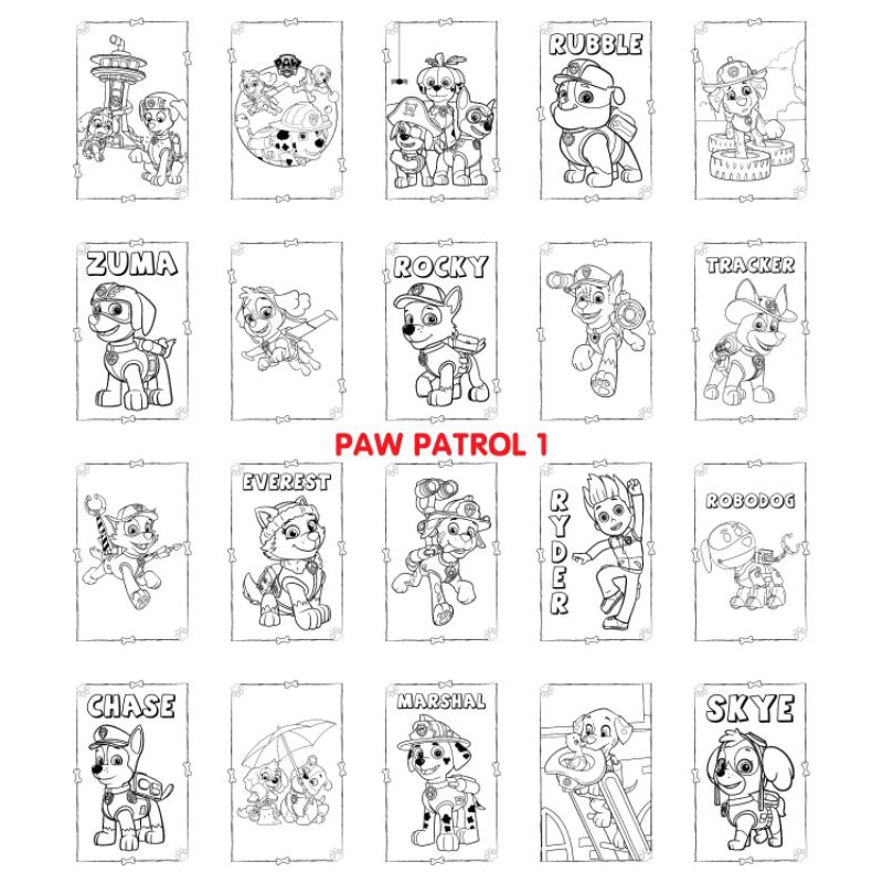 Detail Gambar Mewarnai Paw Patrol Nomer 32