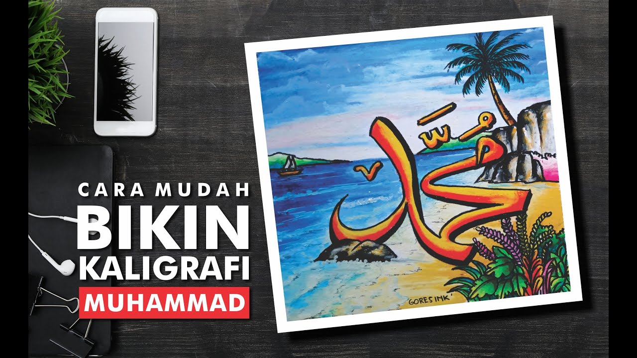 Detail Gambar Mewarnai Pemandangan Gambar Mewarnai Kaligrafi Nomer 55