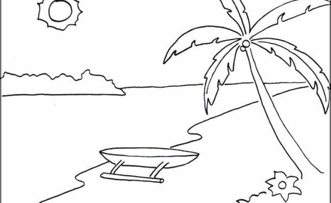 Detail Gambar Mewarnai Pemandangan Pantai Nomer 43