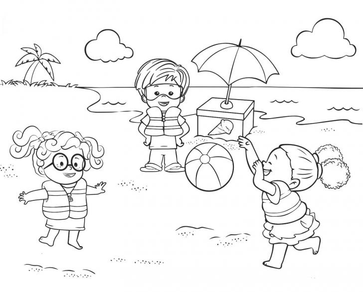 Detail Gambar Mewarnai Pemandangan Pantai Nomer 52