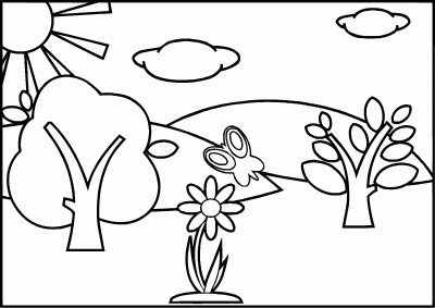 Detail Gambar Mewarnai Pemandangan Pantai Nomer 54