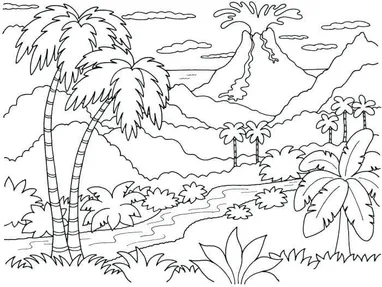 Detail Gambar Mewarnai Pemandangan Taman Bunga Nomer 53