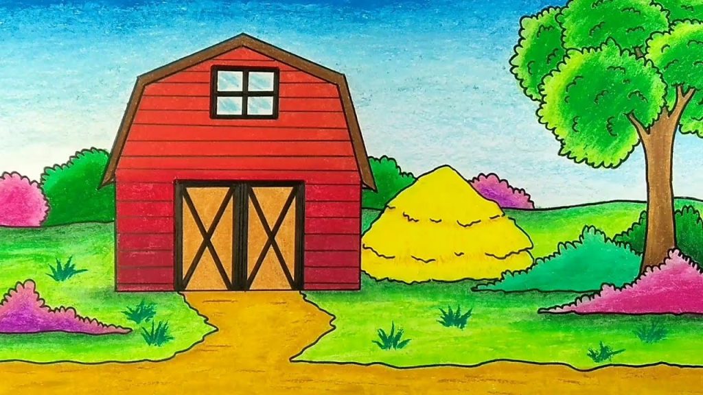 Detail Gambar Mewarnai Pemandangan Ternak Nomer 16