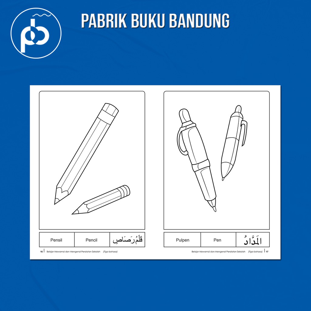 Detail Gambar Mewarnai Peralatan Sekolah Nomer 53