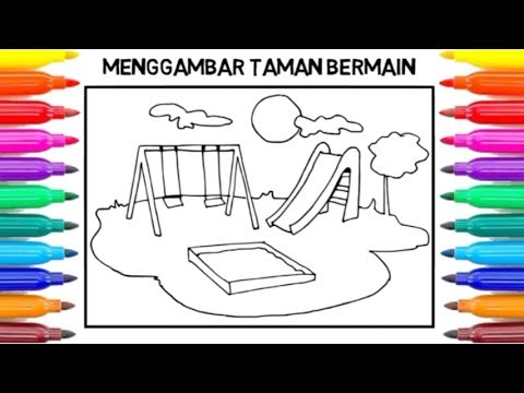 Detail Gambar Mewarnai Perosotan Ayunan Nomer 7