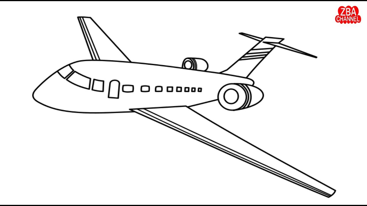 Gambar Mewarnai Pesawat - KibrisPDR