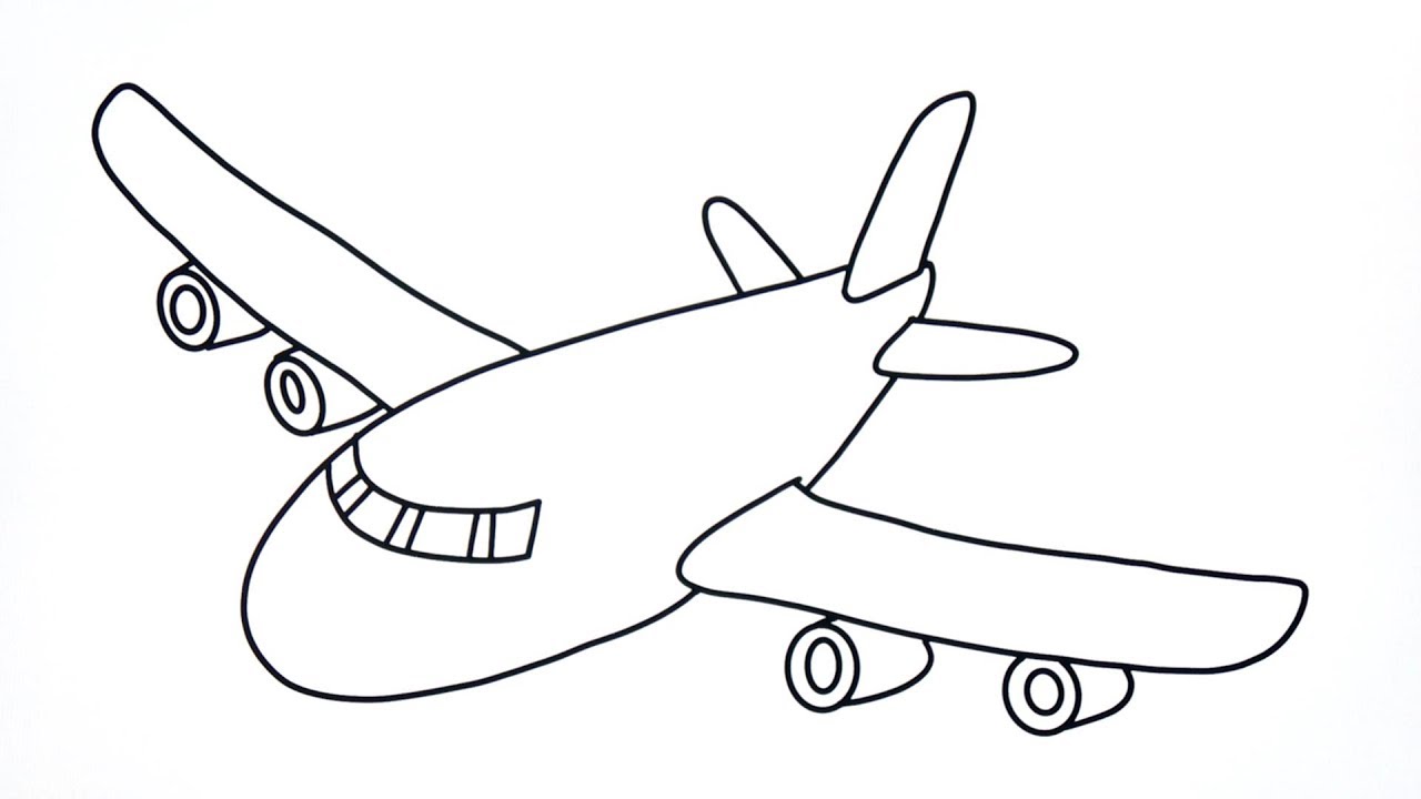 Detail Gambar Mewarnai Pesawat Nomer 14