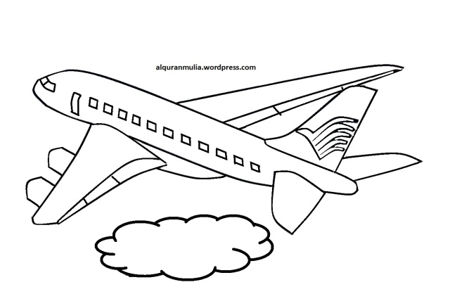 Detail Gambar Mewarnai Pesawat Nomer 18