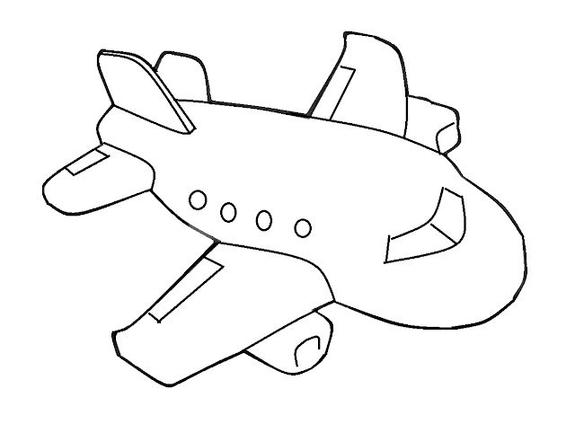 Detail Gambar Mewarnai Pesawat Nomer 21