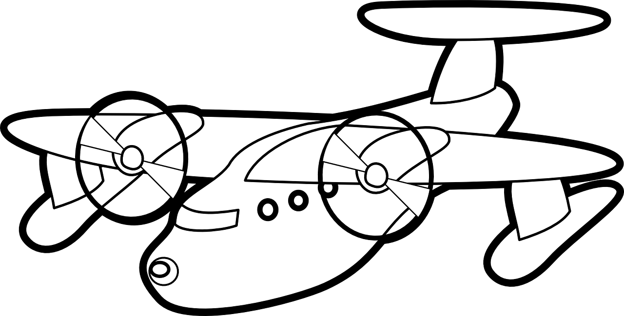 Detail Gambar Mewarnai Pesawat Nomer 27
