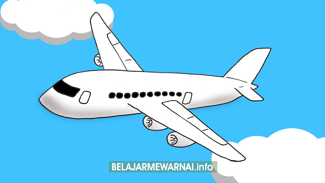 Detail Gambar Mewarnai Pesawat Nomer 47