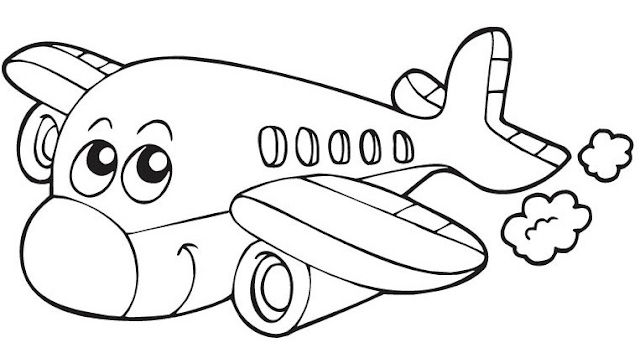 Detail Gambar Mewarnai Pesawat Nomer 7