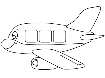Detail Gambar Mewarnai Pesawat Nomer 8