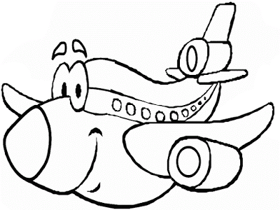 Detail Gambar Mewarnai Pesawat Nomer 9