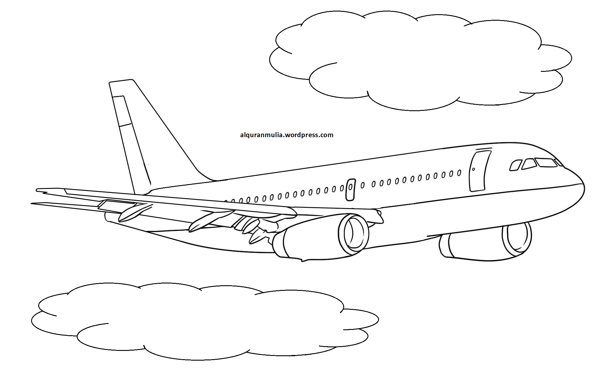 Detail Gambar Mewarnai Pesawat Terbang Nomer 17