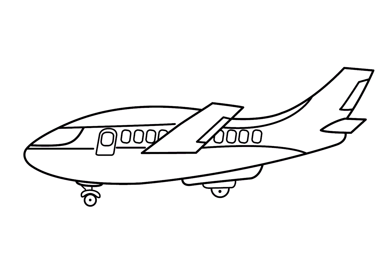 Detail Gambar Mewarnai Pesawat Terbang Nomer 26