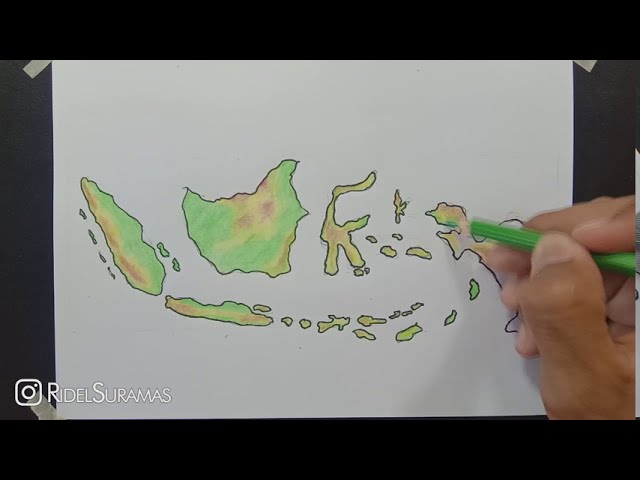 Detail Gambar Mewarnai Peta Indonesia Nomer 22