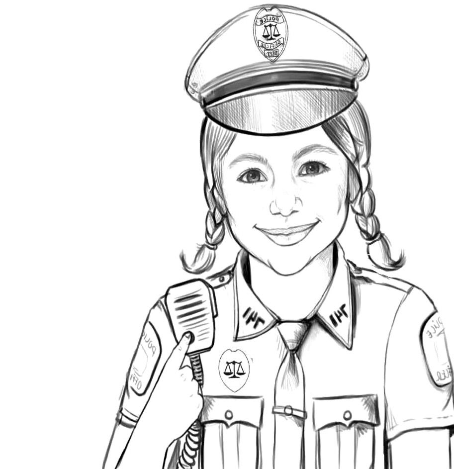 Gambar Mewarnai Petani Gambar Mewarnai Polisi - KibrisPDR