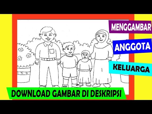 Detail Gambar Mewarnai Pgambar Keluargaku Nomer 22