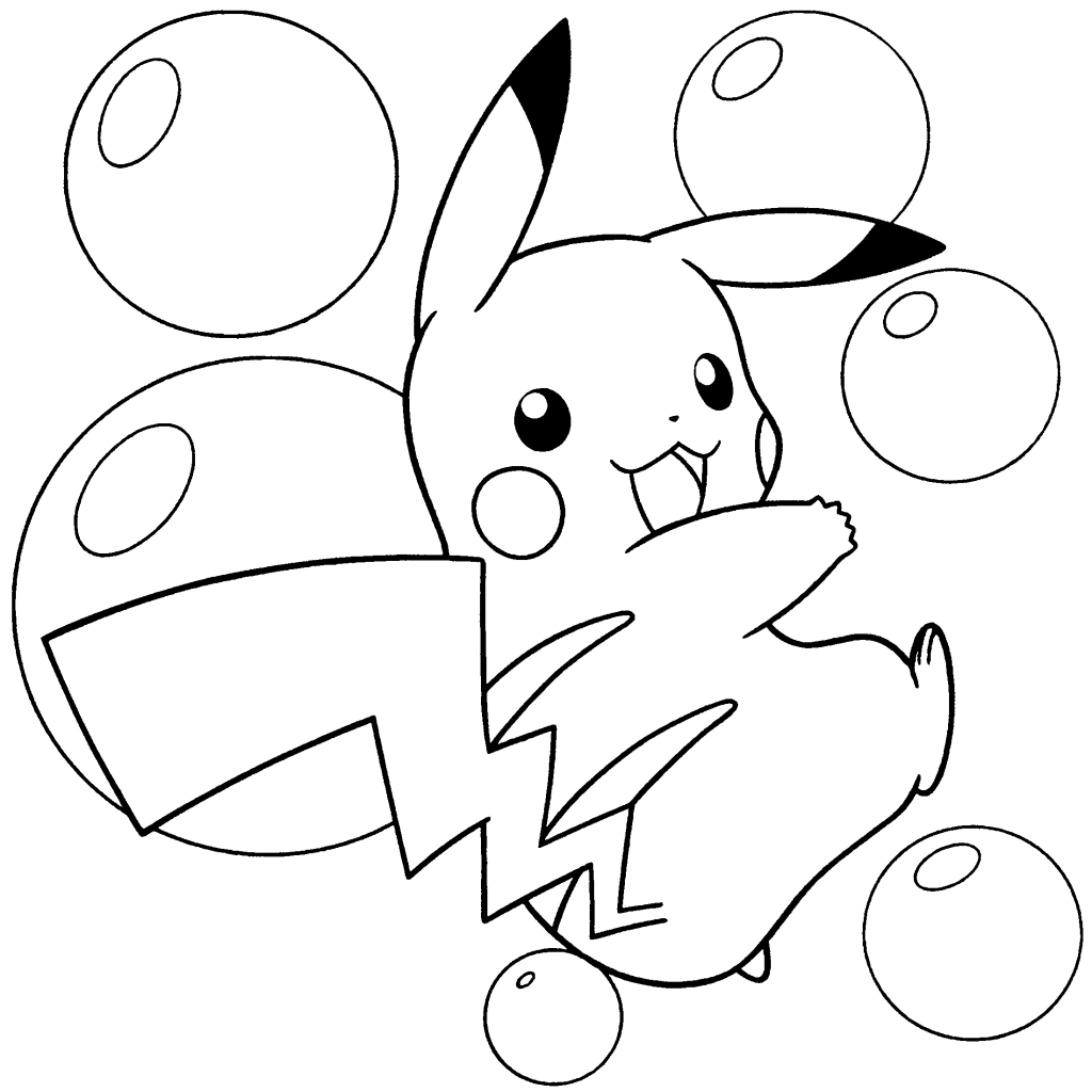 Gambar Mewarnai Pikachu - KibrisPDR