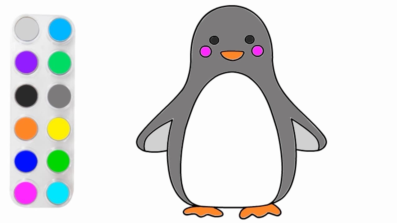 Detail Gambar Mewarnai Pinguin Nomer 27
