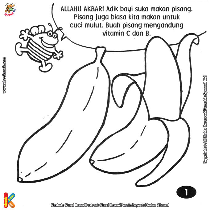 Detail Gambar Mewarnai Pisang Nomer 39