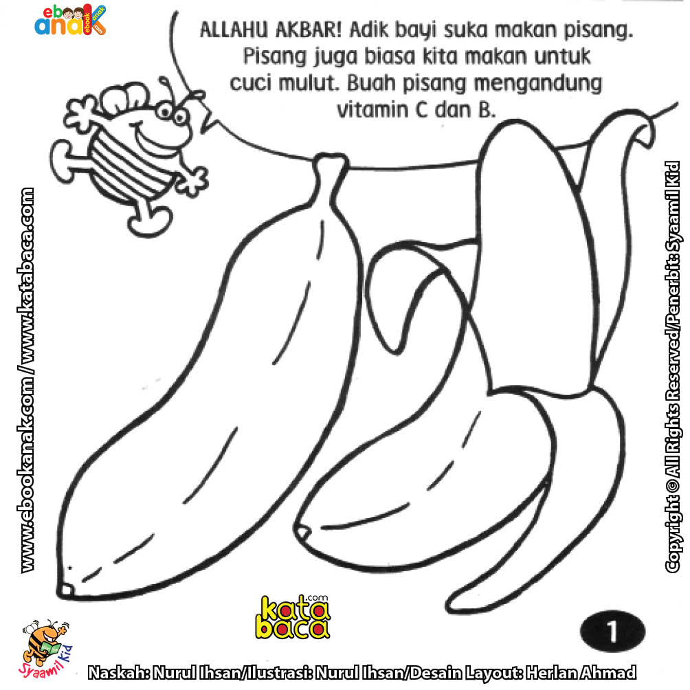 Detail Gambar Mewarnai Pisang Nomer 53