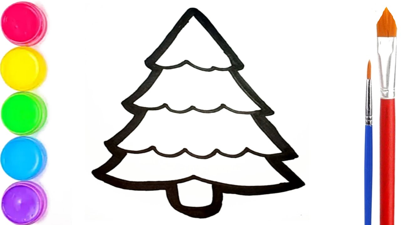 Detail Gambar Mewarnai Pohon Natal Nomer 22