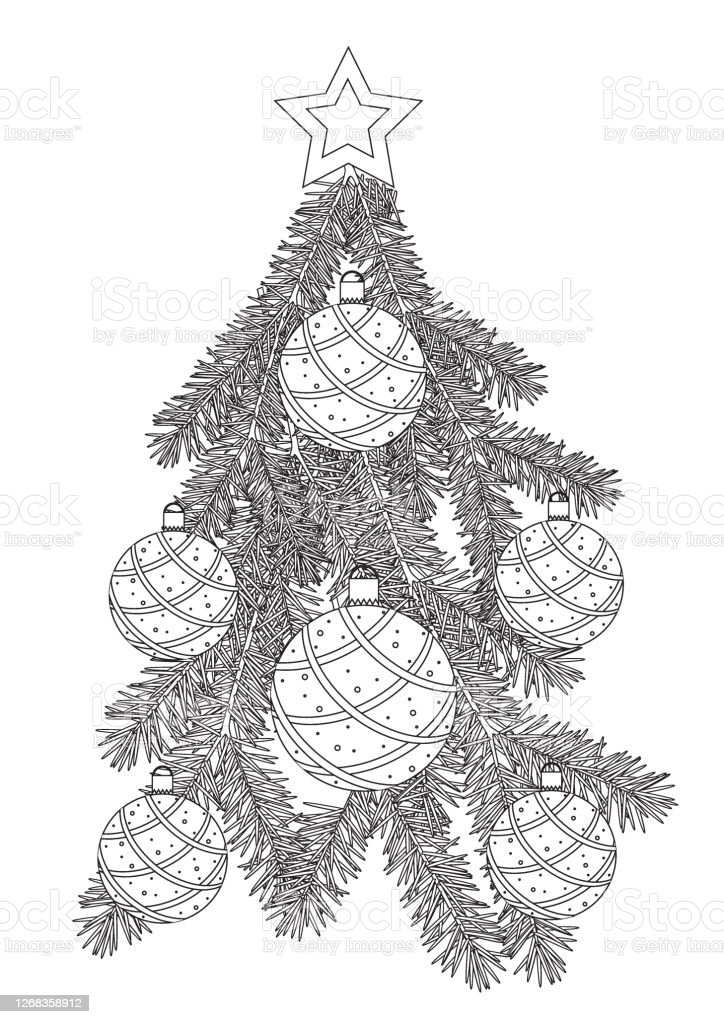 Detail Gambar Mewarnai Pohon Natal Nomer 47