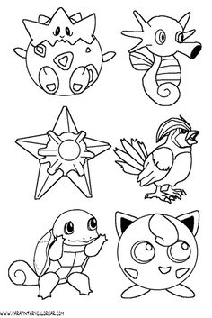 Detail Gambar Mewarnai Pokemon Nomer 4