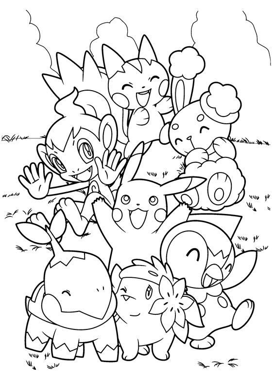 Detail Gambar Mewarnai Pokemon Nomer 5