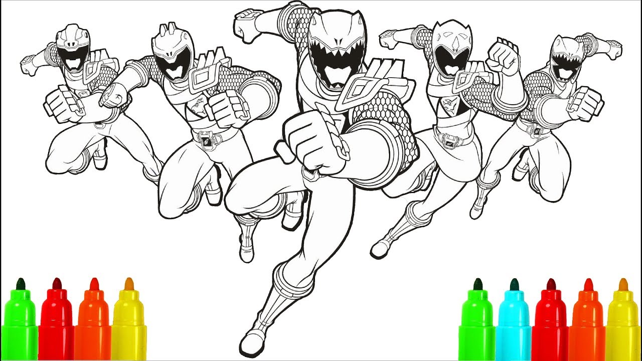 Detail Gambar Mewarnai Power Rangers Nomer 52