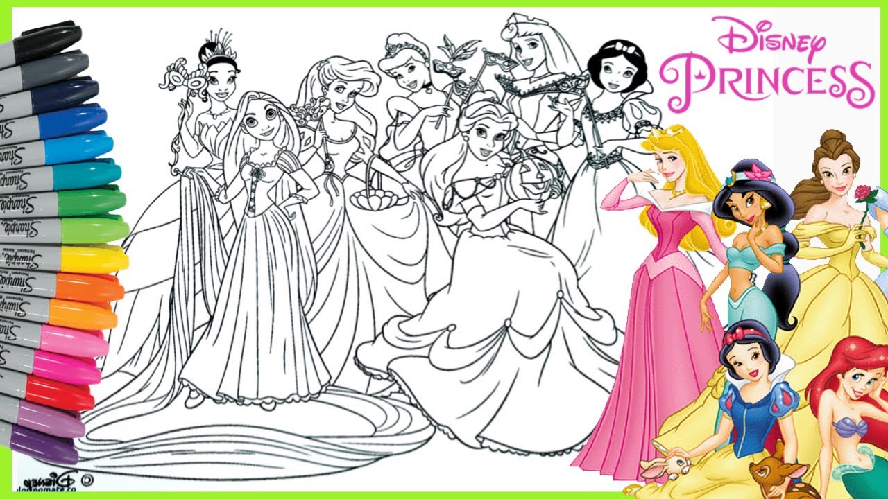 Detail Gambar Mewarnai Princess Cinderella Nomer 17