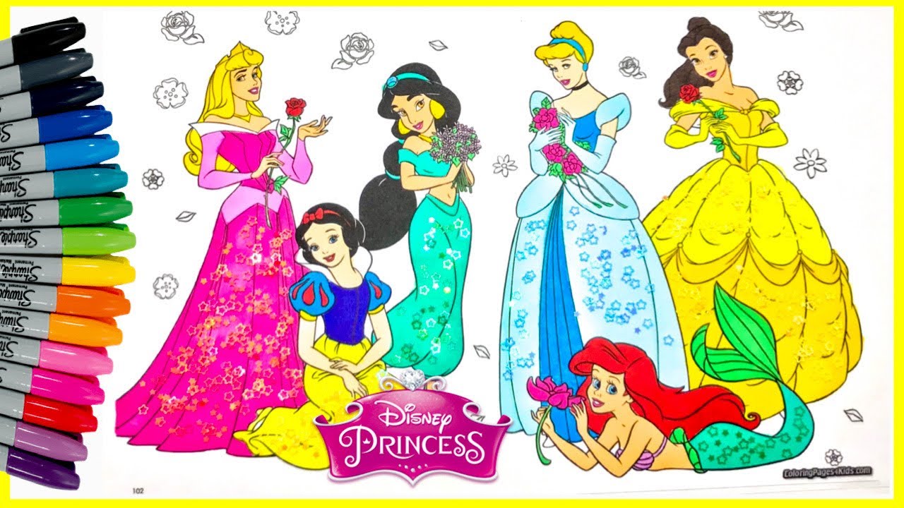 Detail Gambar Mewarnai Princess Cinderella Nomer 45