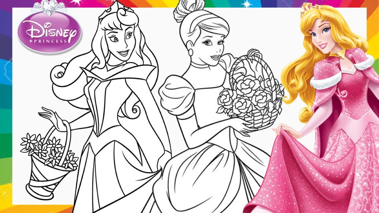 Detail Gambar Mewarnai Princess Cinderella Nomer 46