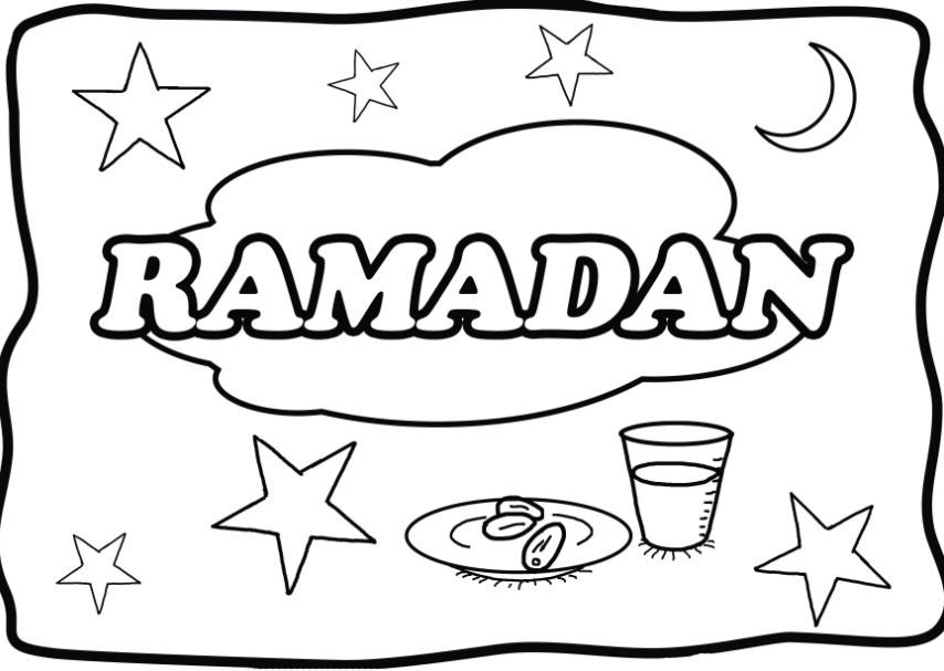 Detail Gambar Mewarnai Ramadhan Nomer 12