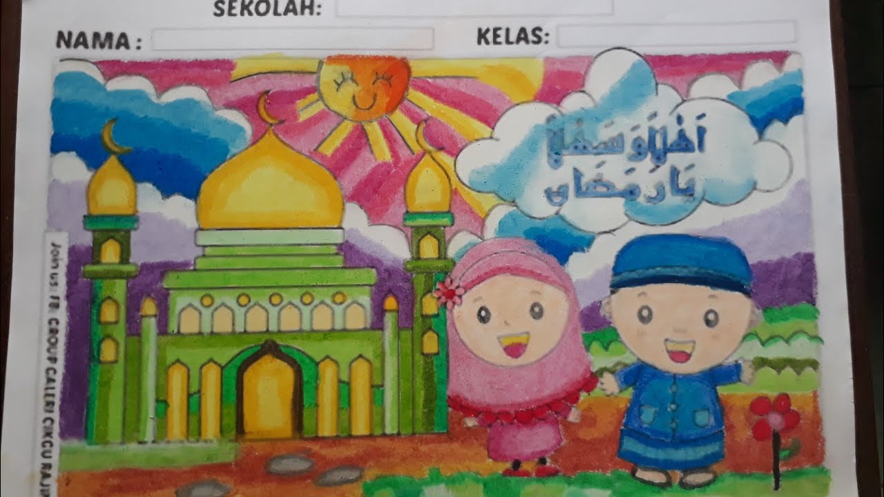 Detail Gambar Mewarnai Ramadhan Nomer 31