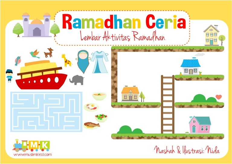 Detail Gambar Mewarnai Ramadhan Ceria Nomer 33